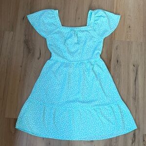 Women’s Minty Blue Floral Dress